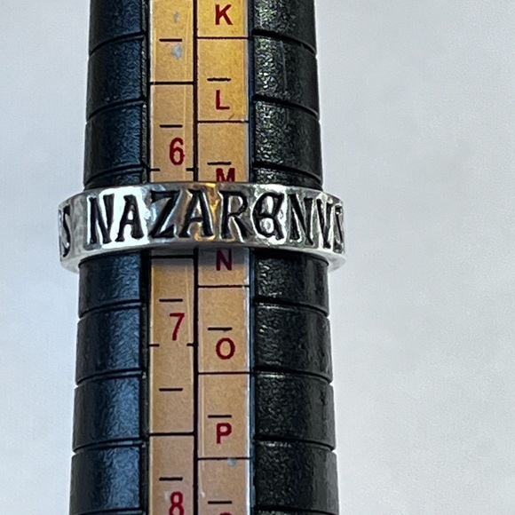 JAMES AVERY RETIRED JESUS KING JEWS LATIN IESVS NAZARENVS REX CROSS HEART SZ 6.5 - Picture 7 of 7